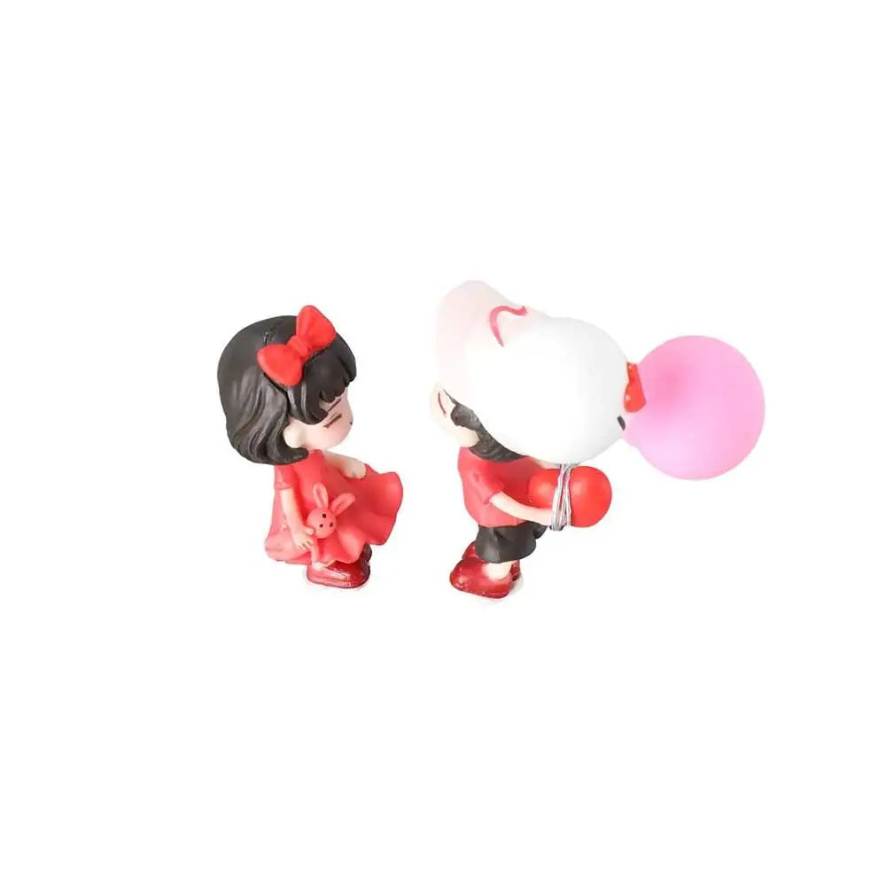 Girls Gifts Action Figure Center Console Anime Couples Cartoon Couples Model Car Decoration Dashboard Figurine Car Ornament Zpaxo