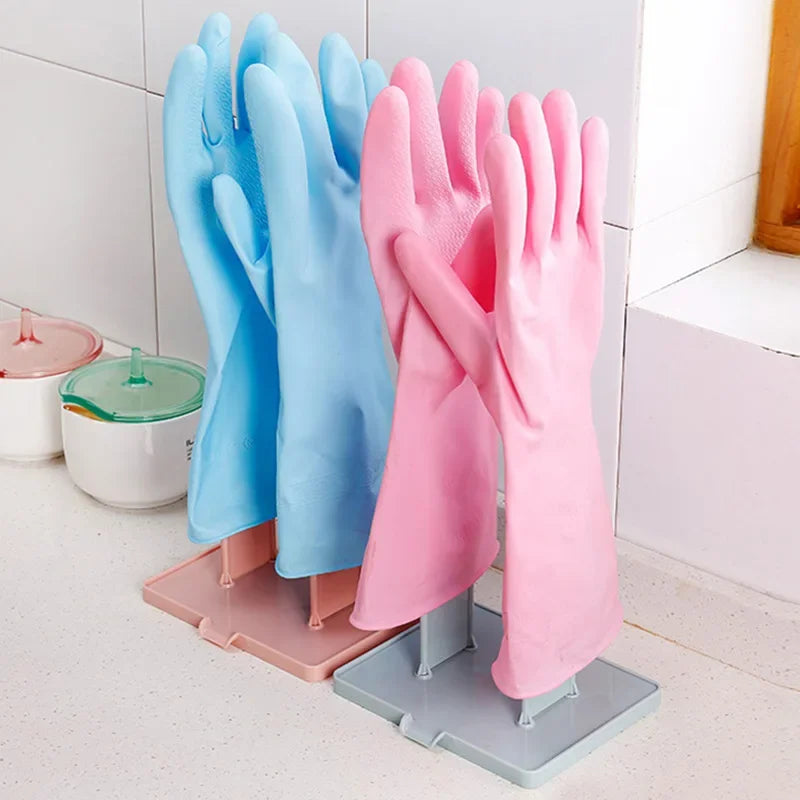 1 Kitchen Glove Holder Drying Rack Dryer Plastic Mitten Rubber Sink
