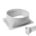 Portable AC Exhaust Hose Coupler Universal Square ABS Interface