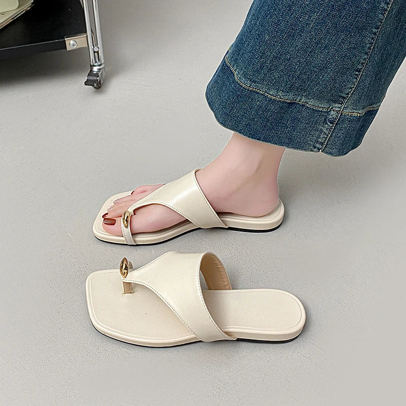 Women's Sandals Fashion Braided Roman Summer Retro Brown Open Toe Low