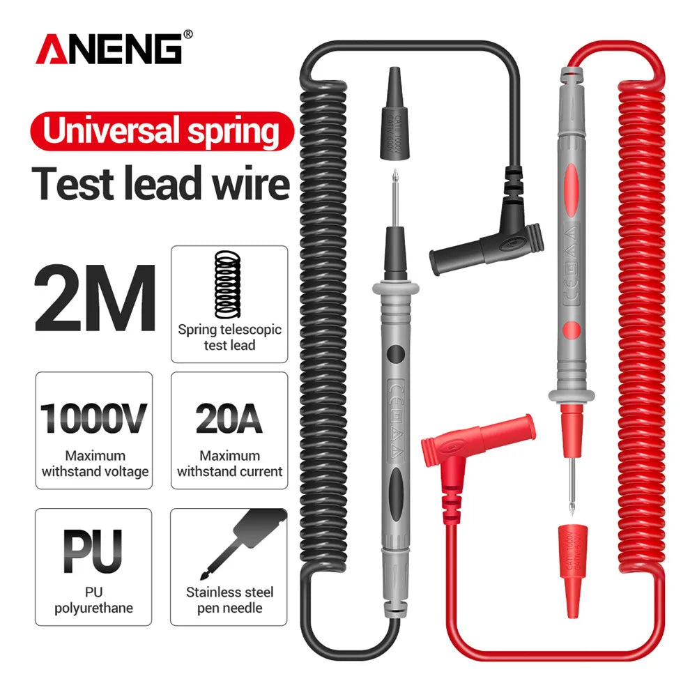 ANENG PT2009 2010 20A 1000V Tester Leads Multimeter Probe Spring Wire
