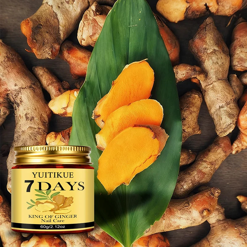 YUITIKUE 7-Day Ginger King Nail Care Cream – Renew Nails 60g Nail Treatment Cream Zpaxo