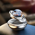 Aluminum Alloy Material Car Diffuser Automatic Rotation Compact Modern Appearance Vehicle Air Freshener Star Suspension Design Zpaxo Silver