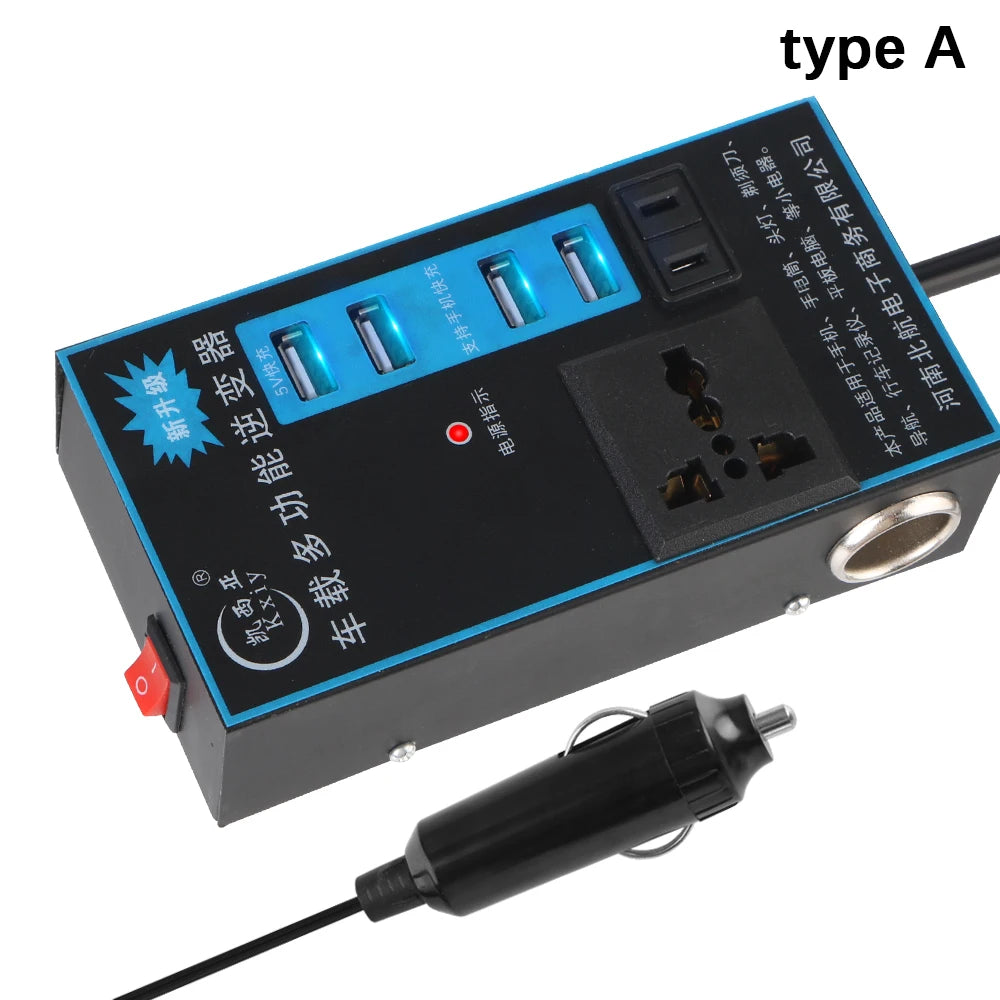 Power Adapter OFF Switch Car Inverter QC 3 0 USB PD Type-c Chargers Zpaxo Metal A