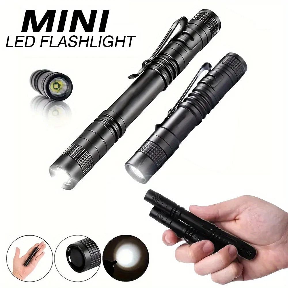 Mini LED Pen Light Flashlight – Bright Waterproof Pocket Torch