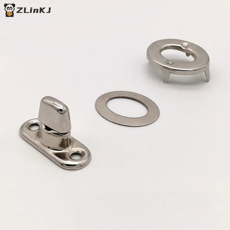 5/10/20 Sets Screw Base Snaps Turn Button Boat Cover Enclosure Eyelet Canvas Snap Fastener Silver Zpaxo
