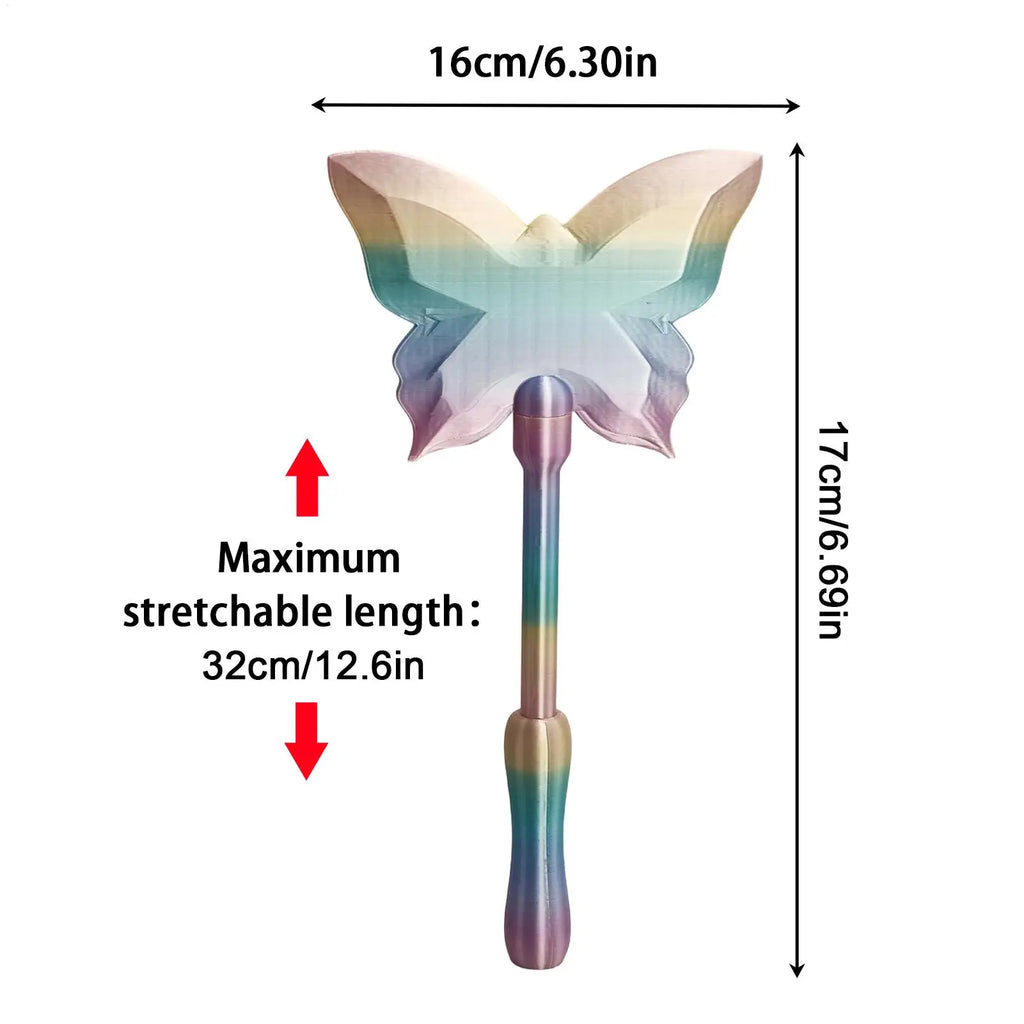 Pays Wands Butterfly Shape Contactless Retractable Prank Prop 3D