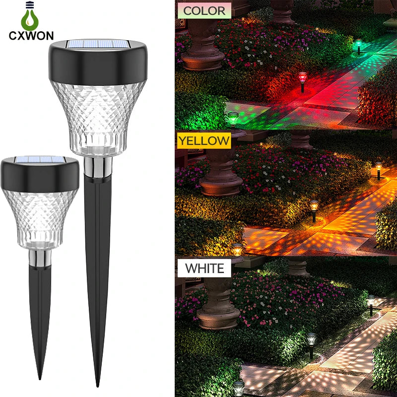 Outdoor Solar Lawn Lights Garden Decorative RGB LED Light Waterproof Zpaxo