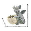Dragon Planter Eggshell Resin Plant Pots Indoor Outdoor Window Garden