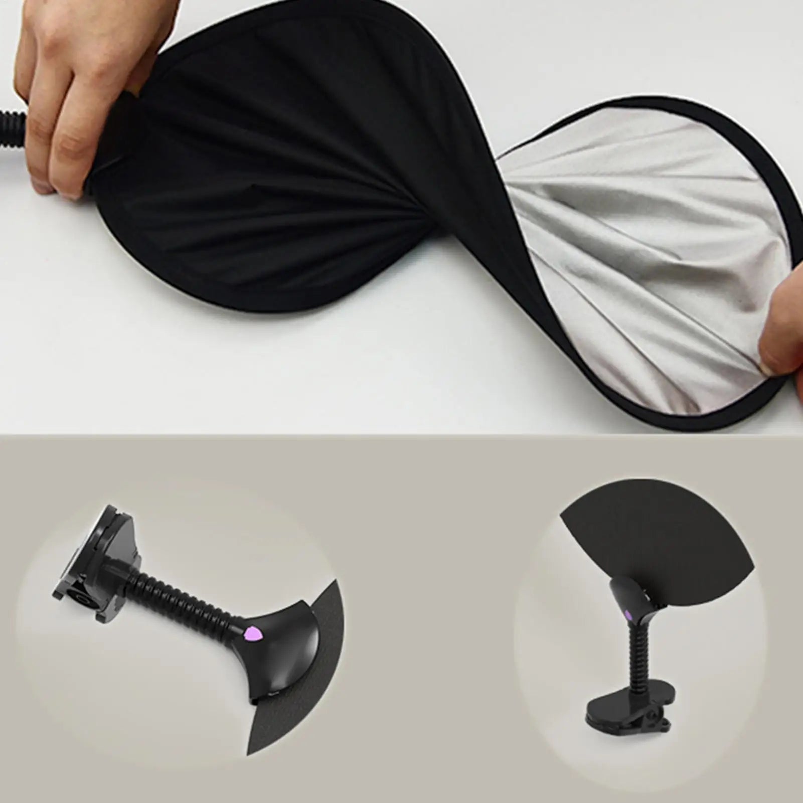 Stroller Shade Upf50 UV Protection Portable Round Car Seat Canopy Zpaxo