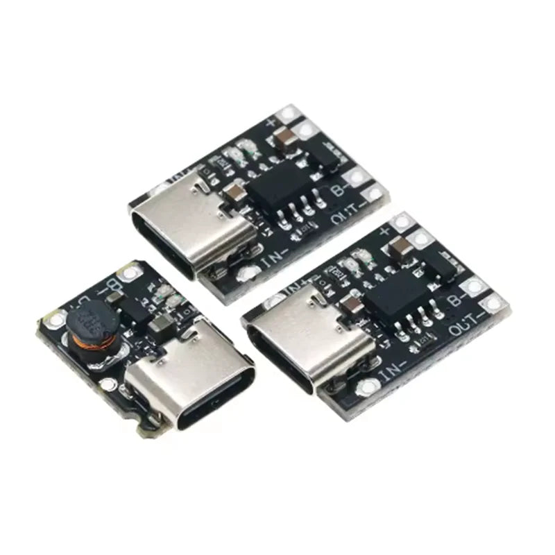 5V charging and discharging integrated module 3.7V 4.2V18650 lithium battery charging boost power board protection Type-c Zpaxo
