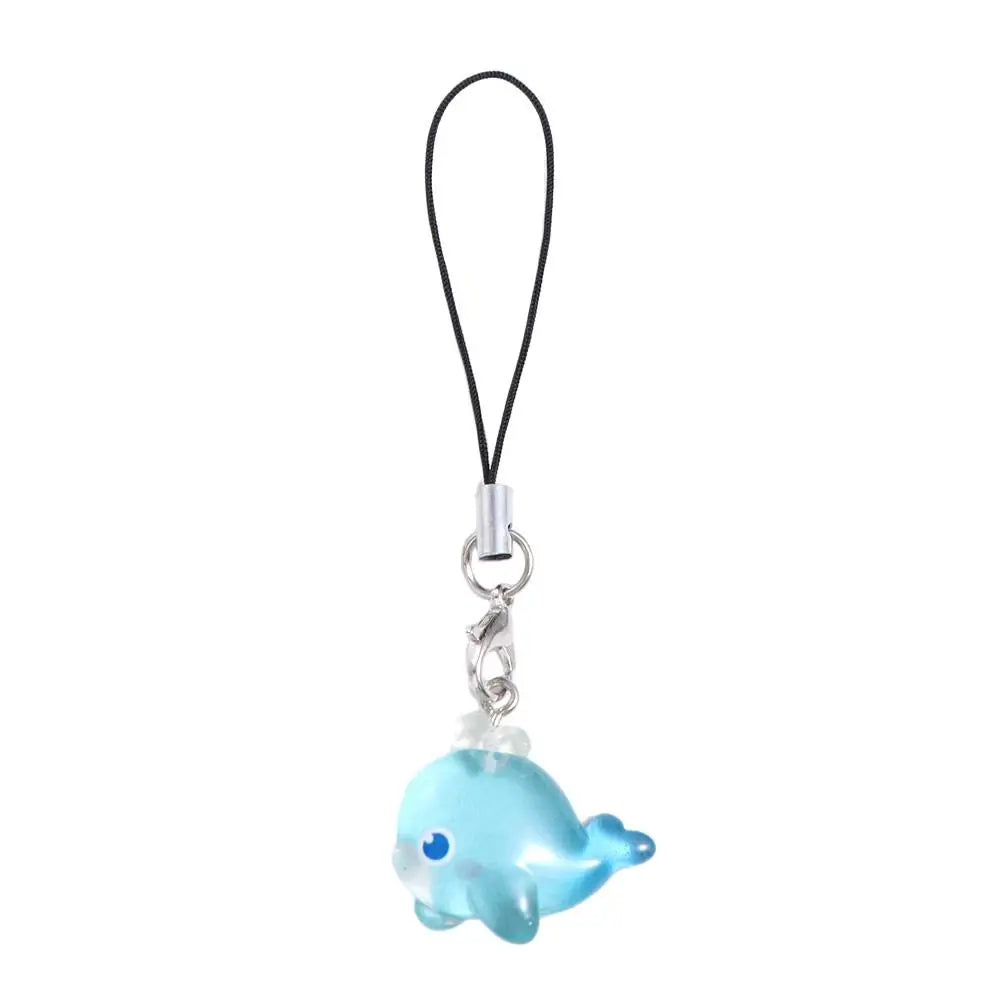 Fashion Lanyard Fish Phone Chain Sea Creature Keychain Hanging Rope Zpaxo whale