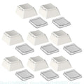 Original Height Blank Keycaps 8Pcs/Set For Mechanical Keyboards For Office Use Gaming and Keyboard Projects Zpaxo milky White China Mainland