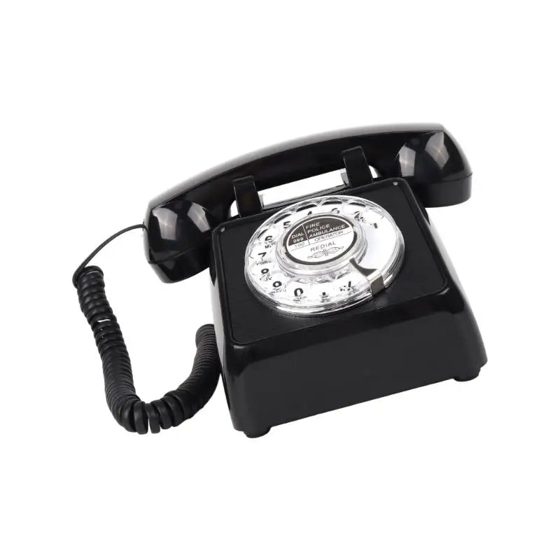 652F Traditional Rotary Wheel Telephone Desk Functional Loud Sound Zpaxo