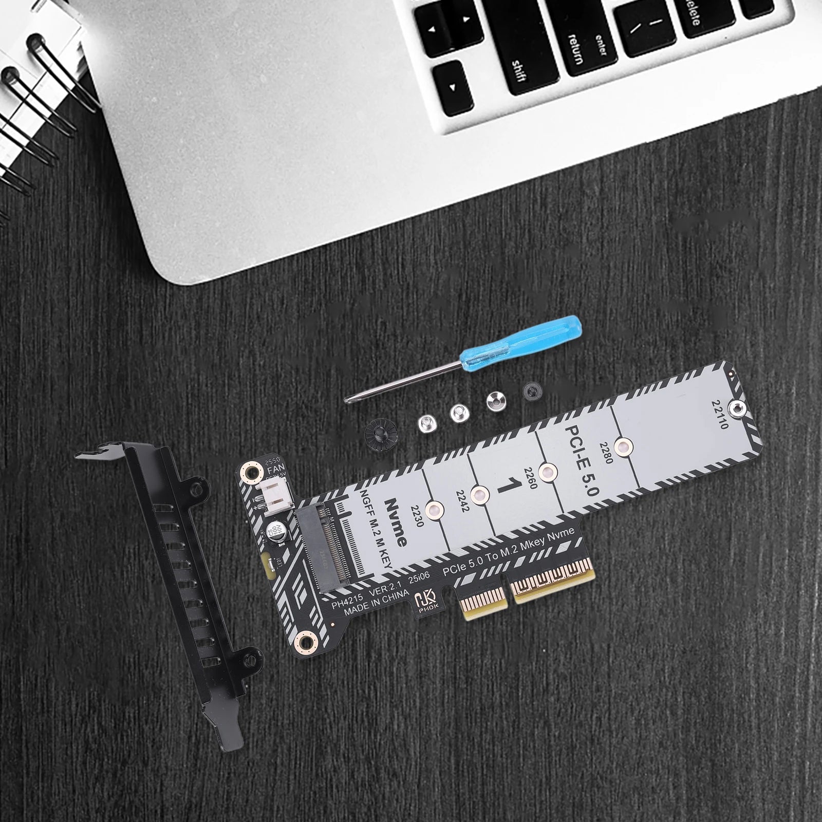 M 2 NVME SSD PCIe X4 Adapter Expansion Card Full Height Low Profile