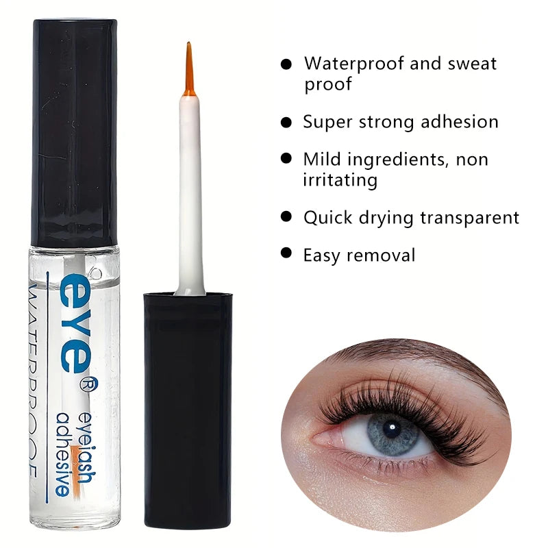 Quick Dry Transparent False Eyelash Glue Strong Adhesion Hypoallergenic Lash Extension Glue Adhesive Lasting Waterproof Makeup Zpaxo