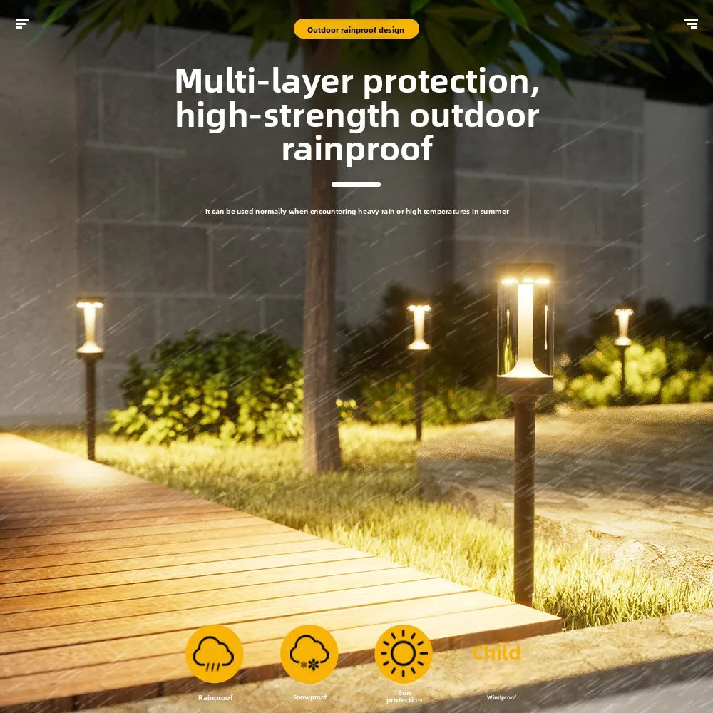 Solar Powered Lawn Light Garden Landscape Patio Decorative Mood Lamp
