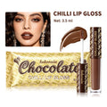 Chocolate Chilli Lip Gloss Lip Gloss Instant Plump Lips Mirror Gloss Finish Moisturizing Non-drying Lip Plumper Lipstick Makeup Zpaxo 1pc