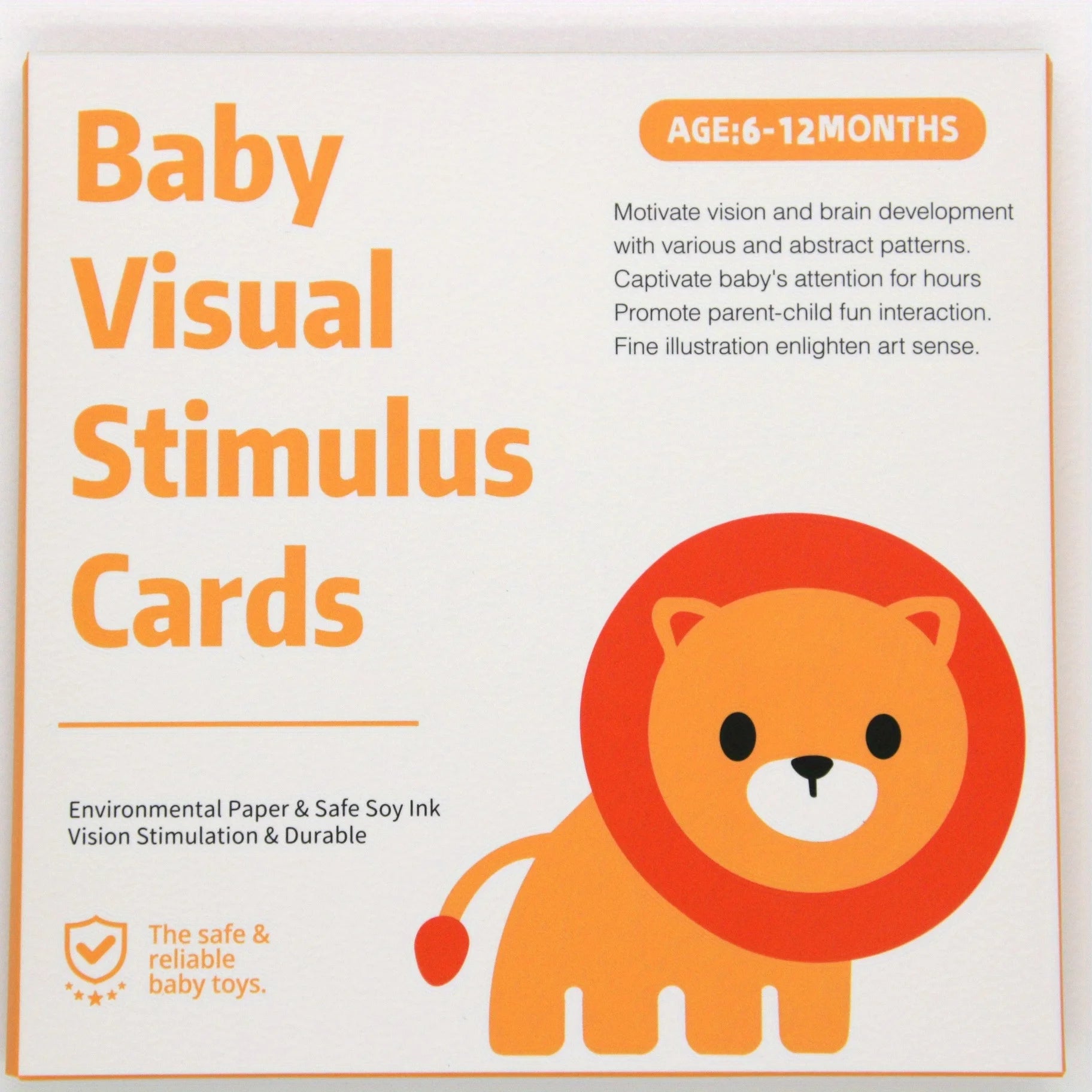 VISUAL CARDS Baby Early Education Training Card Baby Visual Stimulation Black and White Card Tracking Laraca Color Card Zpaxo 6-12M