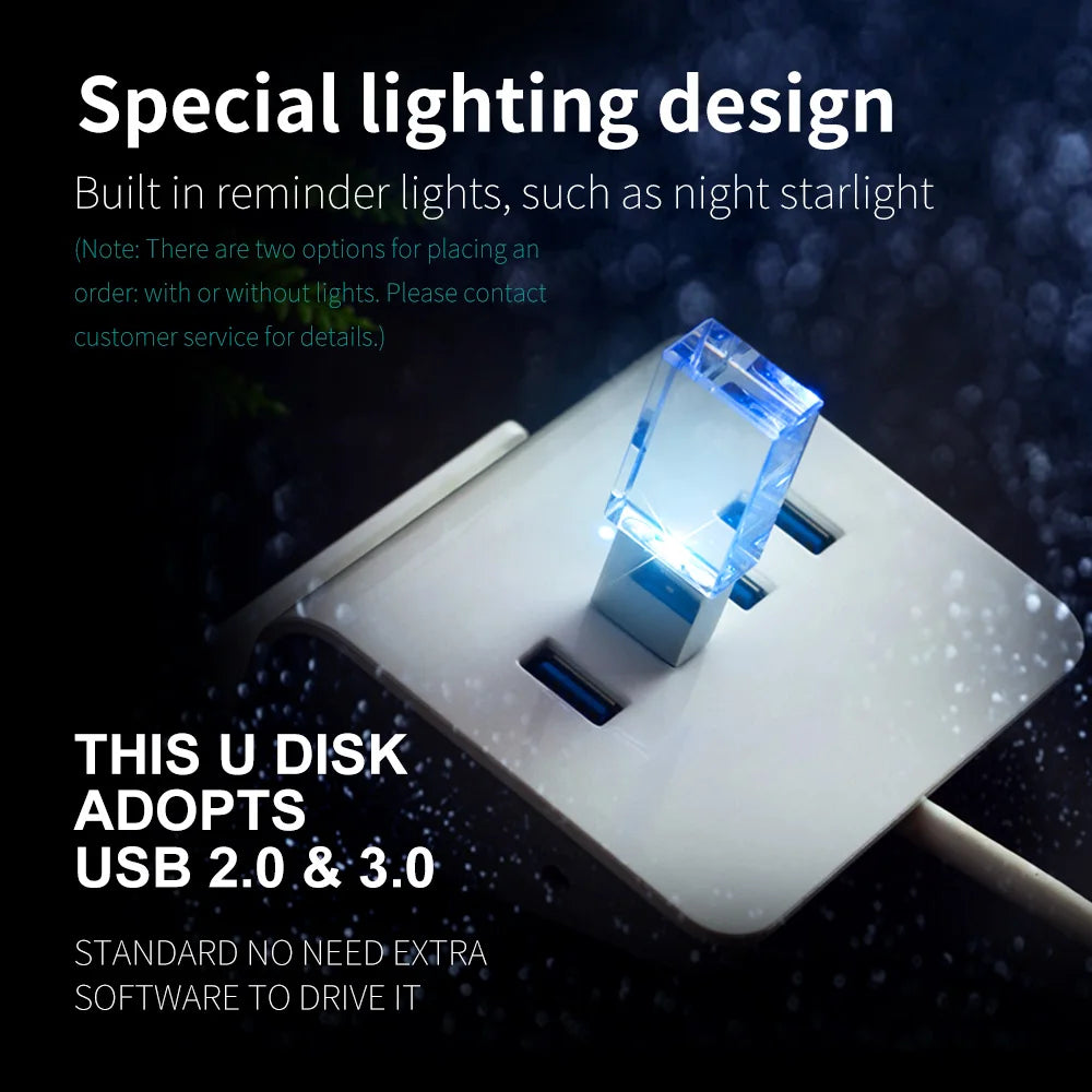 ZSUIT SJCK New 10pcs/lot Crystal USB Flash Drive 16GB 32G 64GB Bright Colors U Disk Memory Stick Cle Usb 128GB Pen Drive 8GB Fre Zpaxo