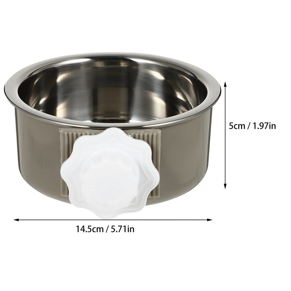 Premium Stainless Steel Pet Feeding Bowl Unique Anti-tip Hanging Cats