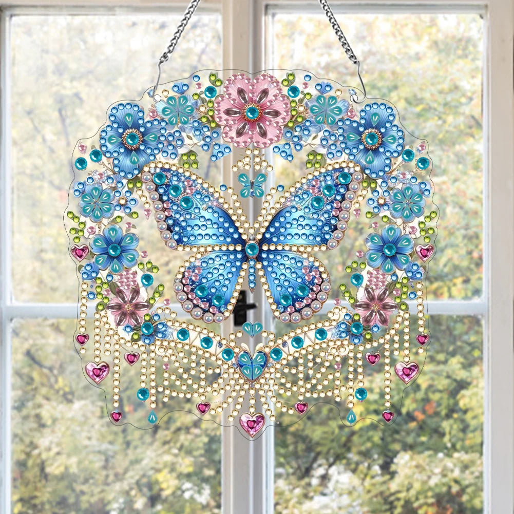 Single Sided Acrylic Owl Diamond Painting Hanging Pendant 5D DIY Dots Zpaxo