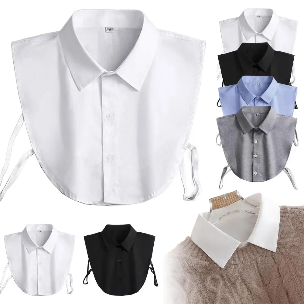 Classic Faux False Collar Half Shirts Detachable Collar Lapel Fake Collar Blouse Sweater Detachable Shirt Collar Zpaxo