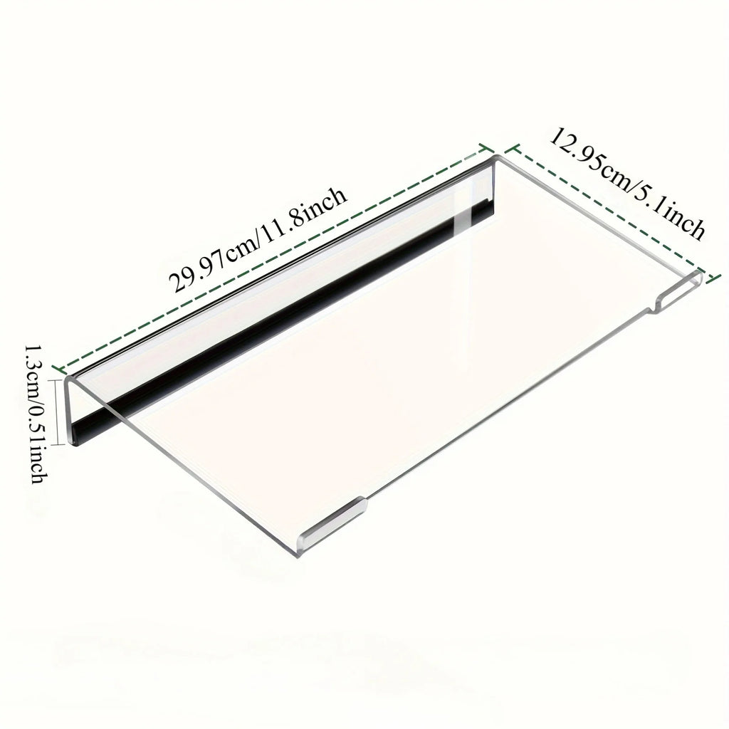 Acrylic Keyboard Stand - Durable Material for Keyboard and Mini PC - Mixed Color, Uncharged Zpaxo 1PC WHITE