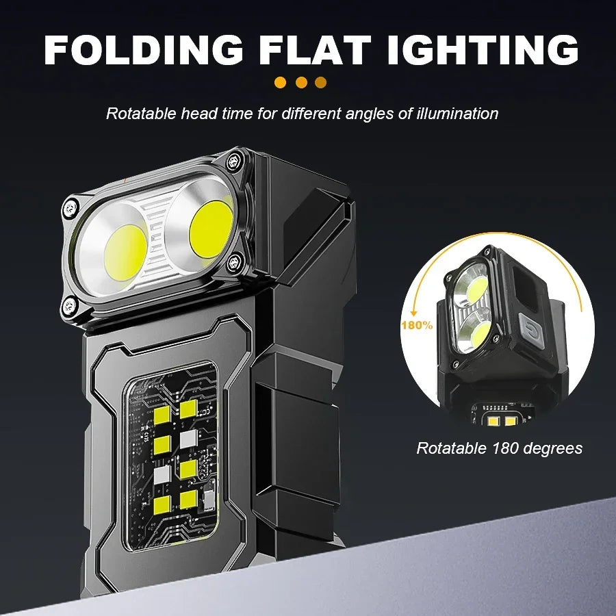 ESMARTER LED Magnetic Work Light – Rechargeable COB Torch