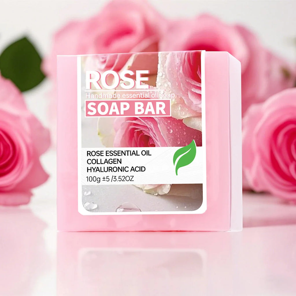 Rose Essential Oil Handmade Soap – Face, Body & Intimate 100g Handmade Bar Soap Zpaxo