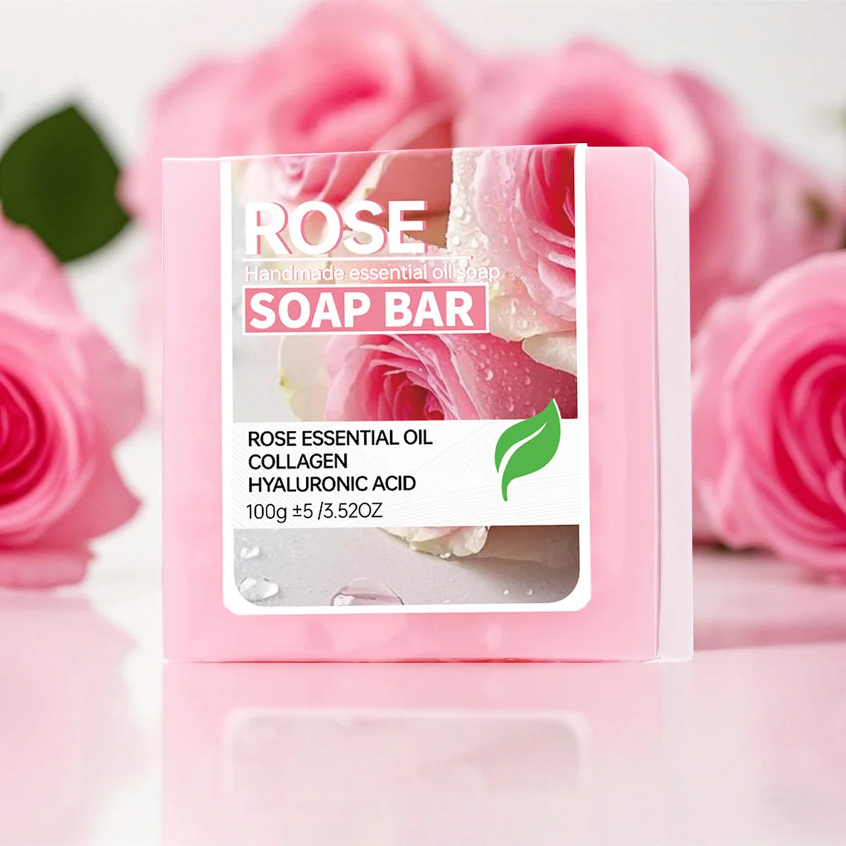 Rose Essential Oil Handmade Soap – Face, Body & Intimate 100g Handmade Bar Soap Zpaxo