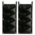 Strawberry Grow Bags Felt Pots Upside Down Strawberries Fence Wall