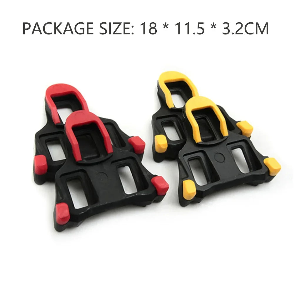 Cycling Pedals Cleat Bike Cleats Self-locking Lightweight Platform Pedals 3 Bearings Pedals Indoor Cycling Road Bike Accesseries Zpaxo