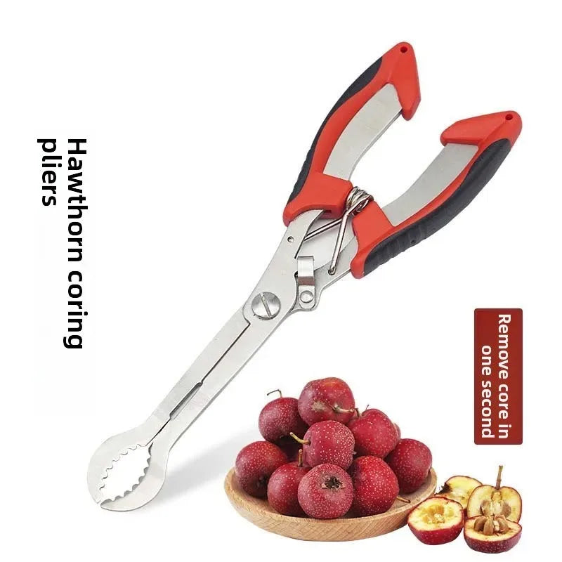 Stainless Steel Hawthorn Corer Opener Tomatoes Sticks Clip Tongs Zpaxo