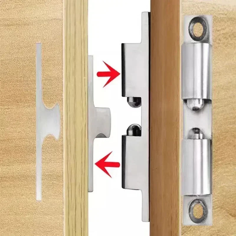 Wholesale Furniture Door Ball Latch Brass Double Roller Spring Ball Catch Latches Cabinet Closet Door Adjustable Tension Latch Zpaxo