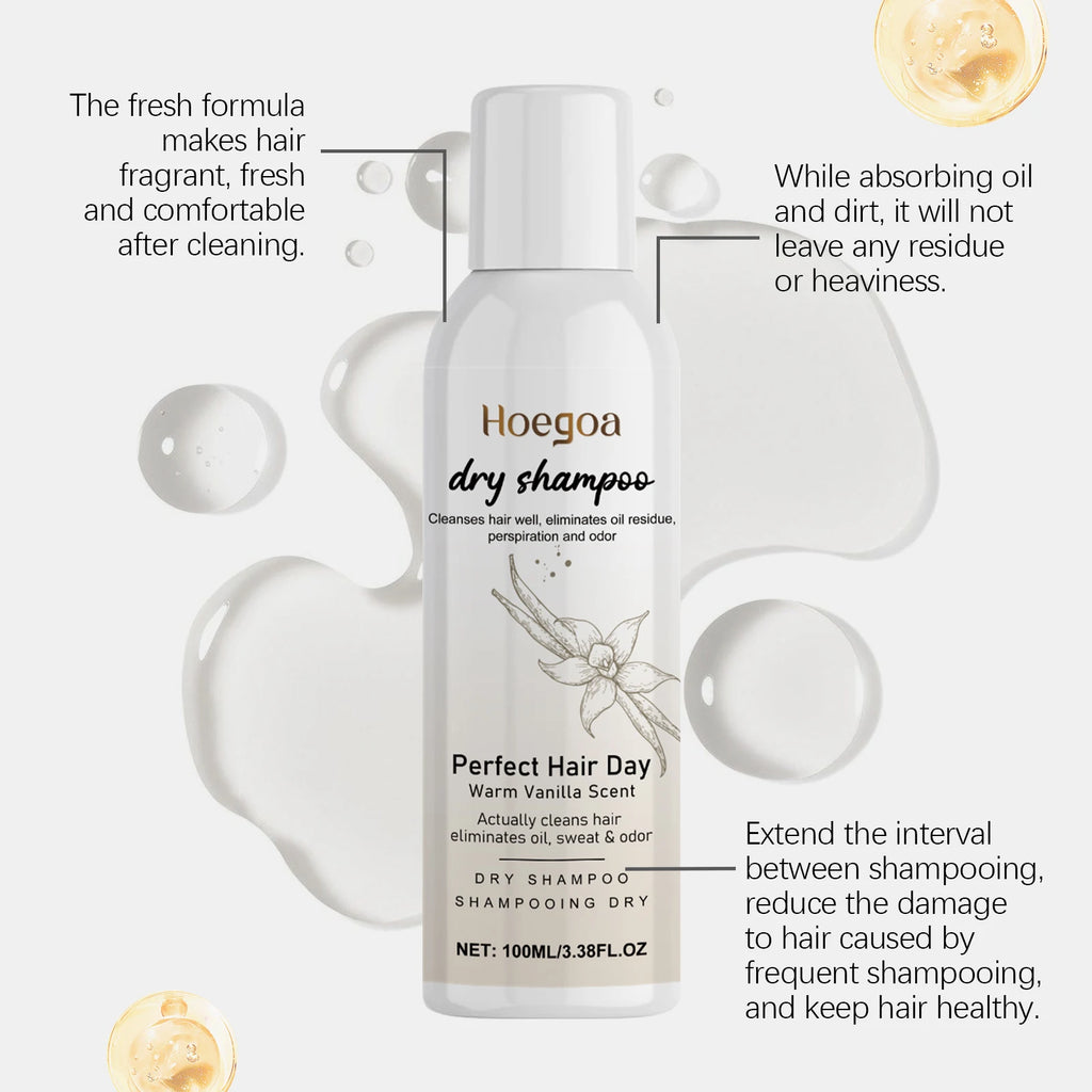 Vanilla Dry Shampoo Spray: Mild Dry Shampoo for Hair Repair, Taming Frizz, Adding Volume & Easy Hair Styling Zpaxo