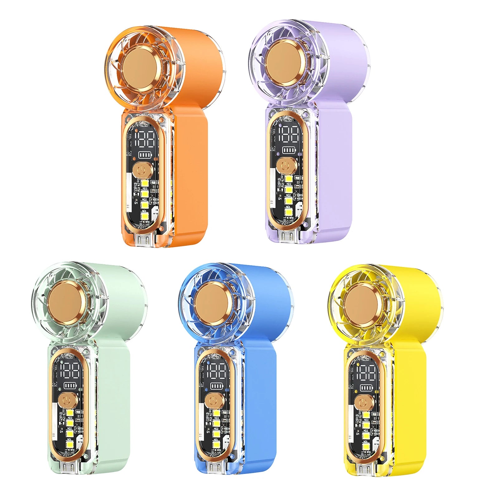 Personal High-speed Turbine Mini Handheld Fan 100-Level Speeds Mini Air Cannon Fan Mini Personal Pocket Fans for Women Girl Gift Zpaxo