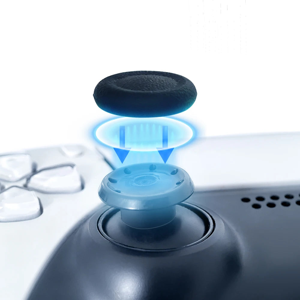 6Pcs Replacement Cap Soft Joystick Thumb Stick Game Console Thumb Grip Cap For PS4 PS5 Controllers Joysticks Silicone Thumbstick Zpaxo