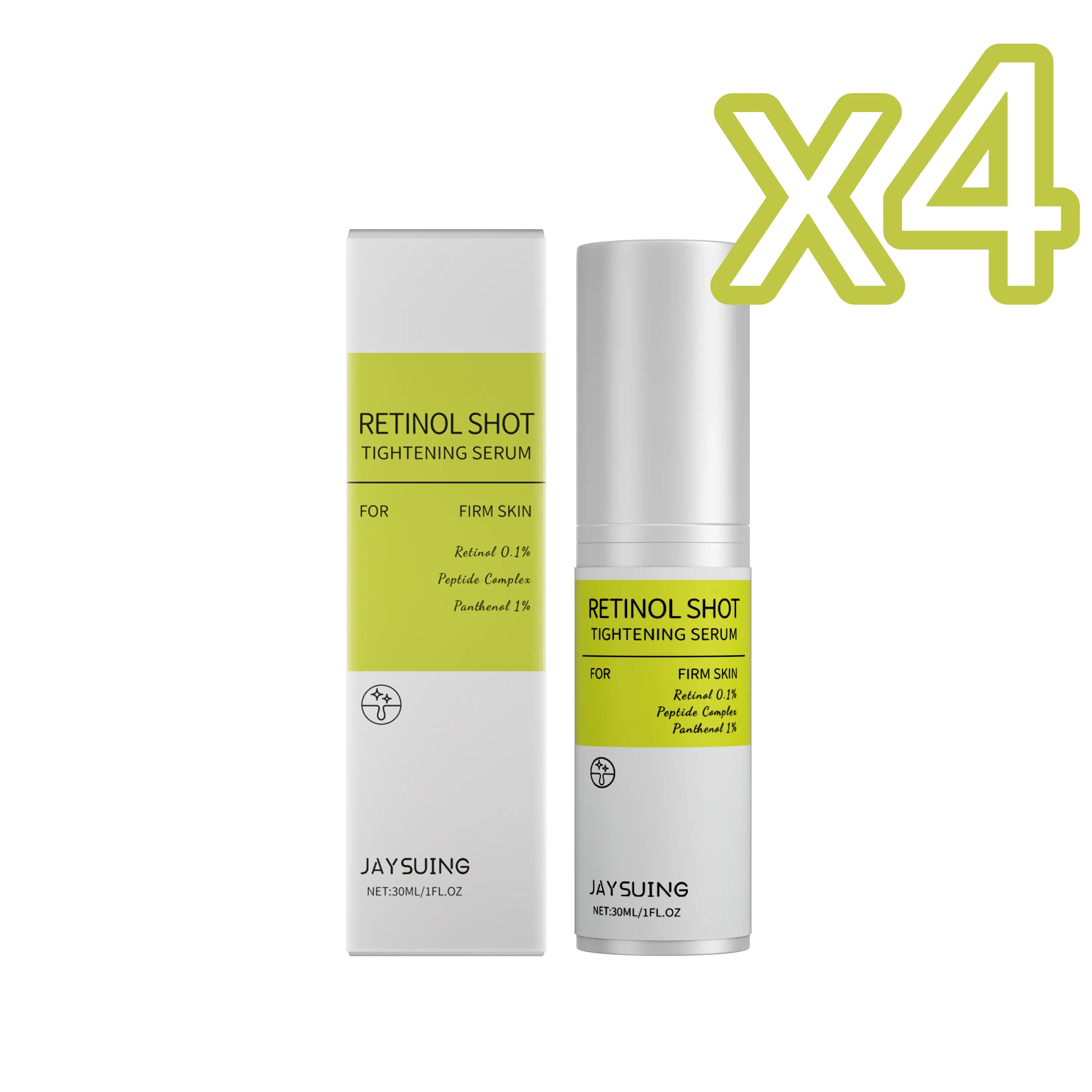 Retinol Firming Serum – Anti-Wrinkle, Pore & Brightening Essence Retinol Face Serum Zpaxo 30ml boxed X 4PCS 30ml