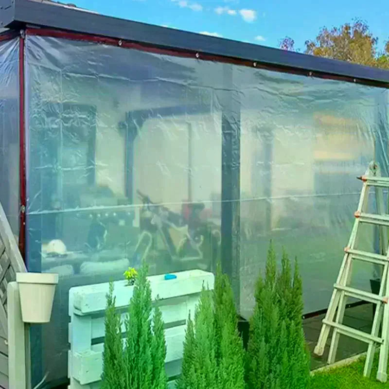 Transparent Waterproof Cloth Thickened Oilcloth Garden Rainproof Zpaxo