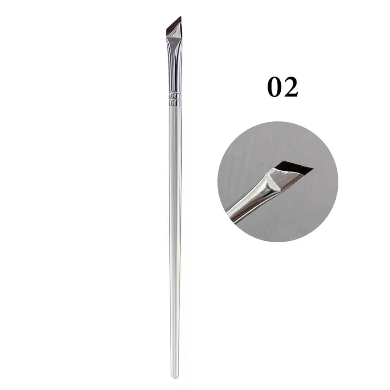 1 2 Professional Ultra Thin Angled Eye Liner Brush Fine Angle Flat