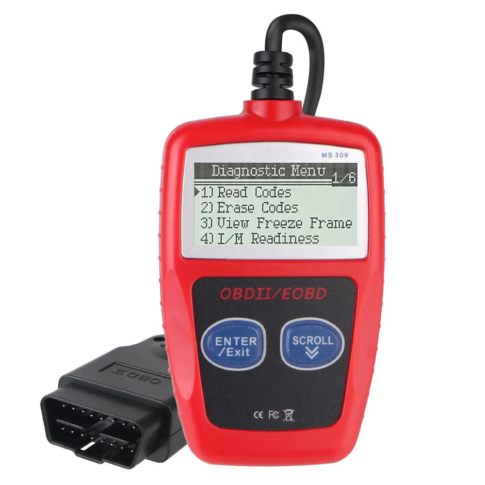 Universal Version Digital Display OBD2 Code Reader Auto Accessories OBD 2 Scanner Car Diagnostic Tools Fault Code Clear Zpaxo Red