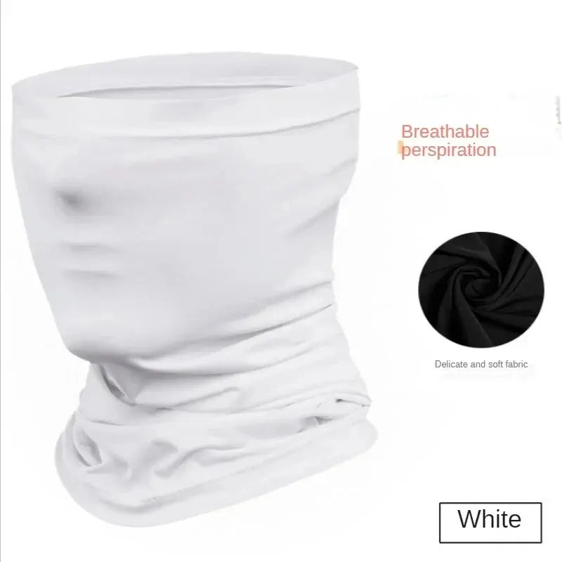 Summer Cycling Face Cover Mask Ice Silk Anti UV Scarf Headband Bandana Anti UV Scarf Headband Scarf Fishing Hiking Accessories Zpaxo