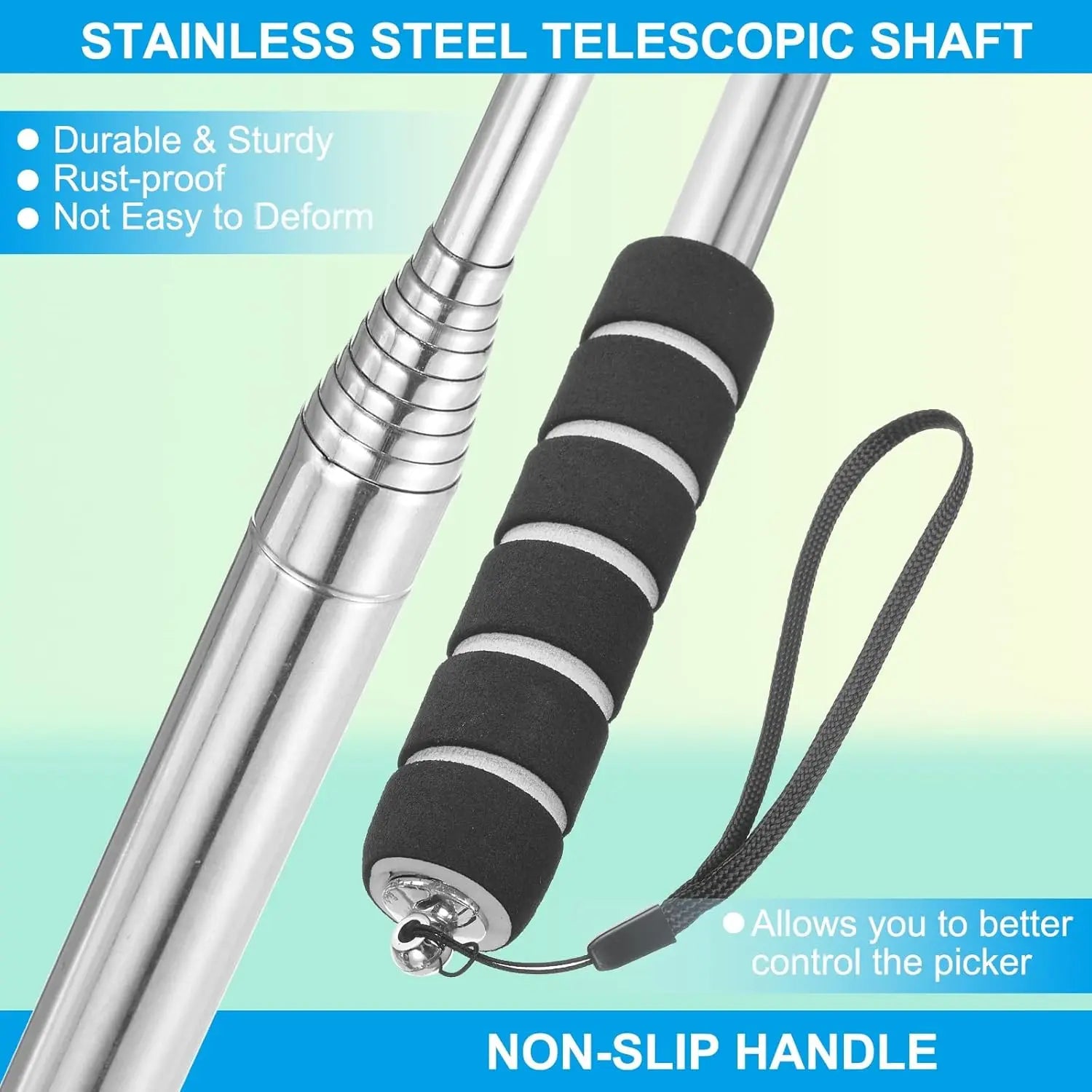 Telescopic Golf Ball Retriever – Extendable Aluminum Shaft