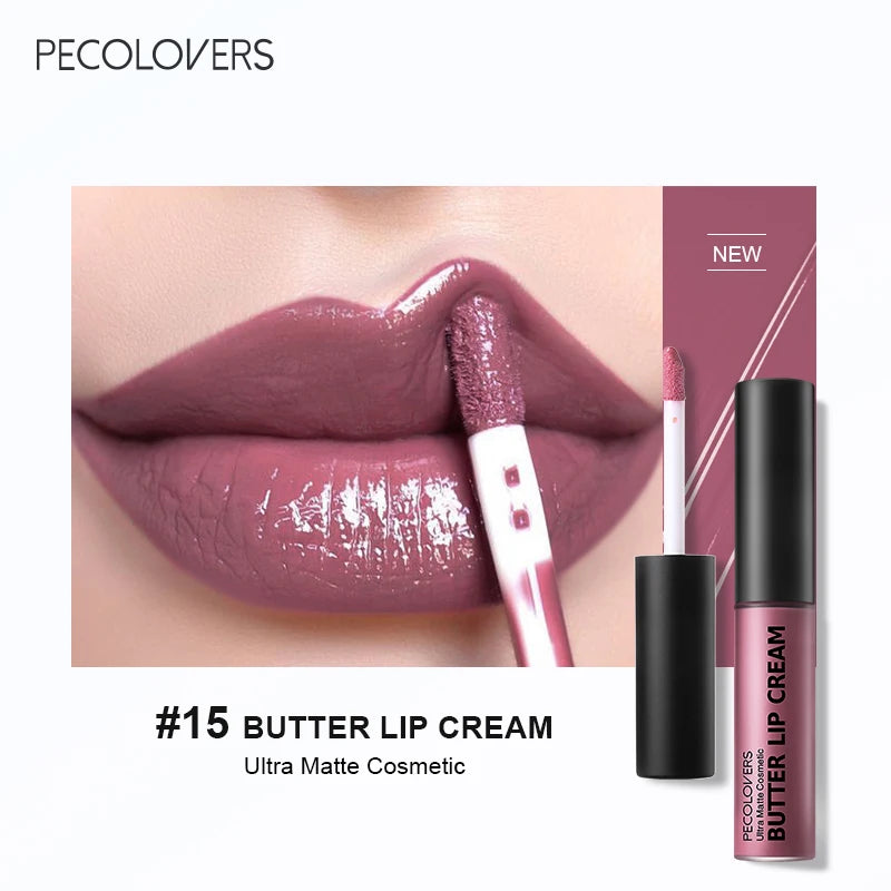 1PC Waterproof Liquid Lipstick 21 Color Vitamin E Makeup Sets Lip Glosses Lip Plumpers Zpaxo 15
