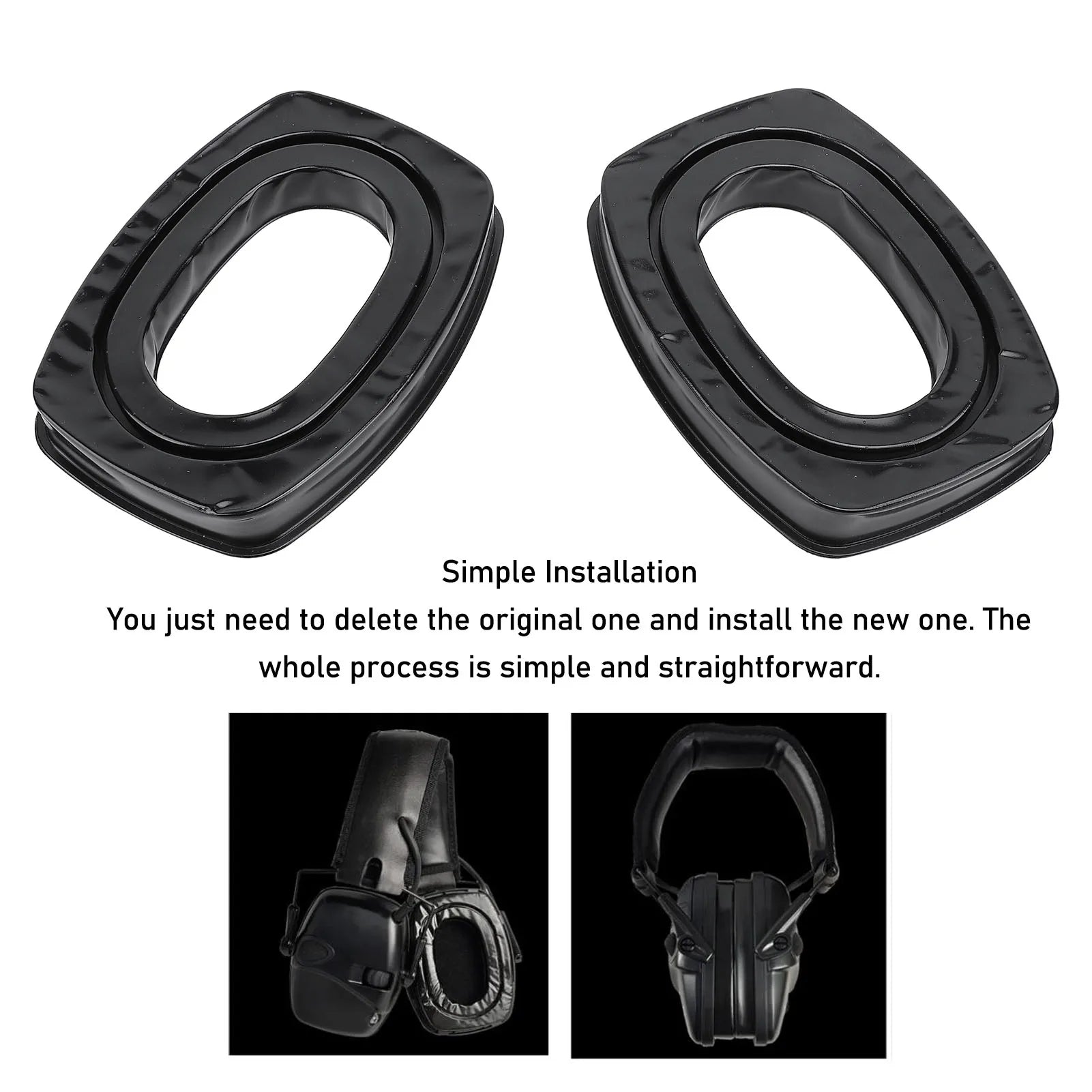 Ear Pad Replacement Cushions Silicone Grooves Design Headset Howard