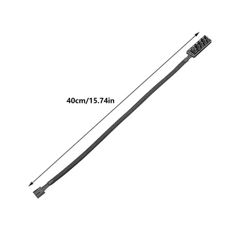 652F 4Pin PWMs Fan Hub Splitter 1 to 5 Way Extension Cable For Computer Case Cooling System Zpaxo