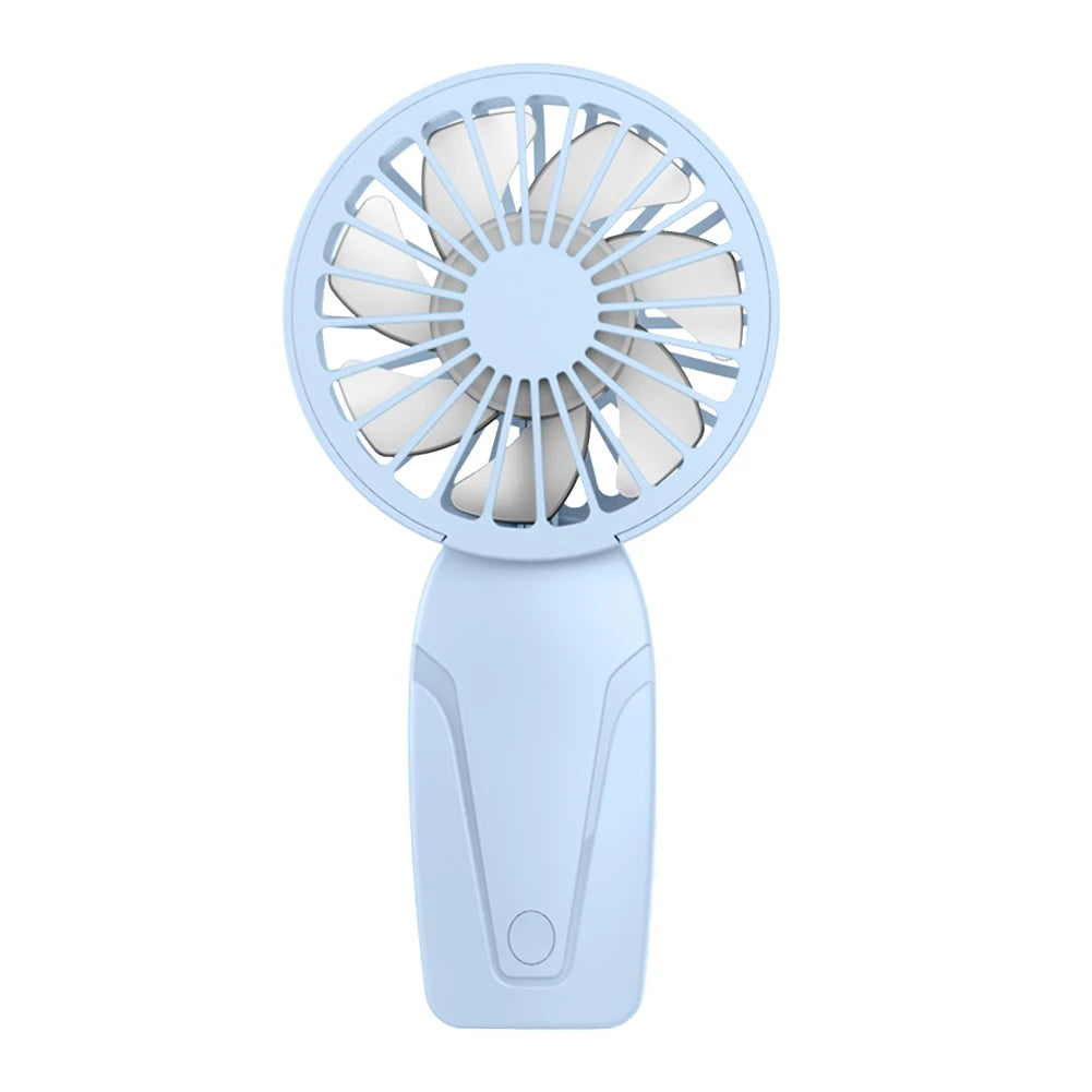 Portable Handheld Fan USB Rechargeable Personal Fan 3 Speeds Mini Fan for Home Office Travel and Outdoor Activities Zpaxo Blue