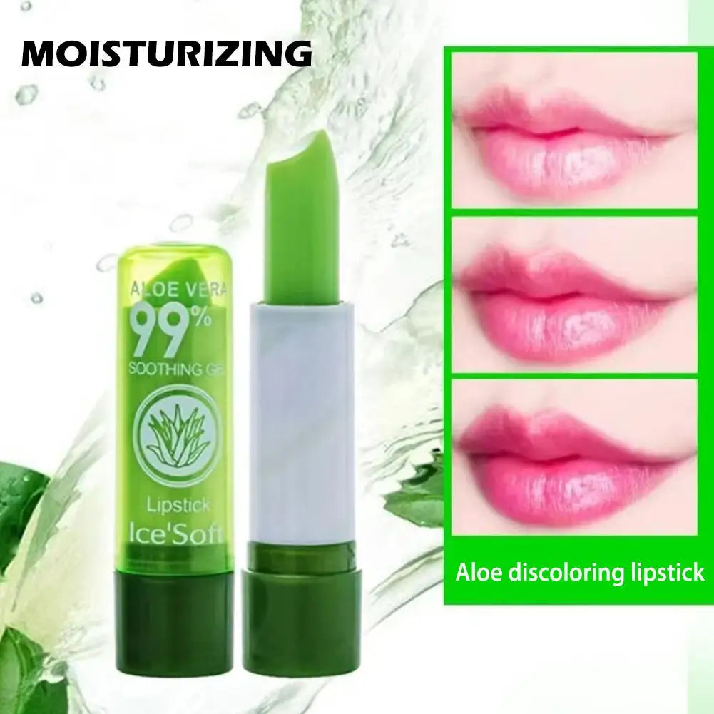 Aloe Vera Color Changing Lip Balm – Moisturizing & Nourishing Color Changing Lip Balm Zpaxo