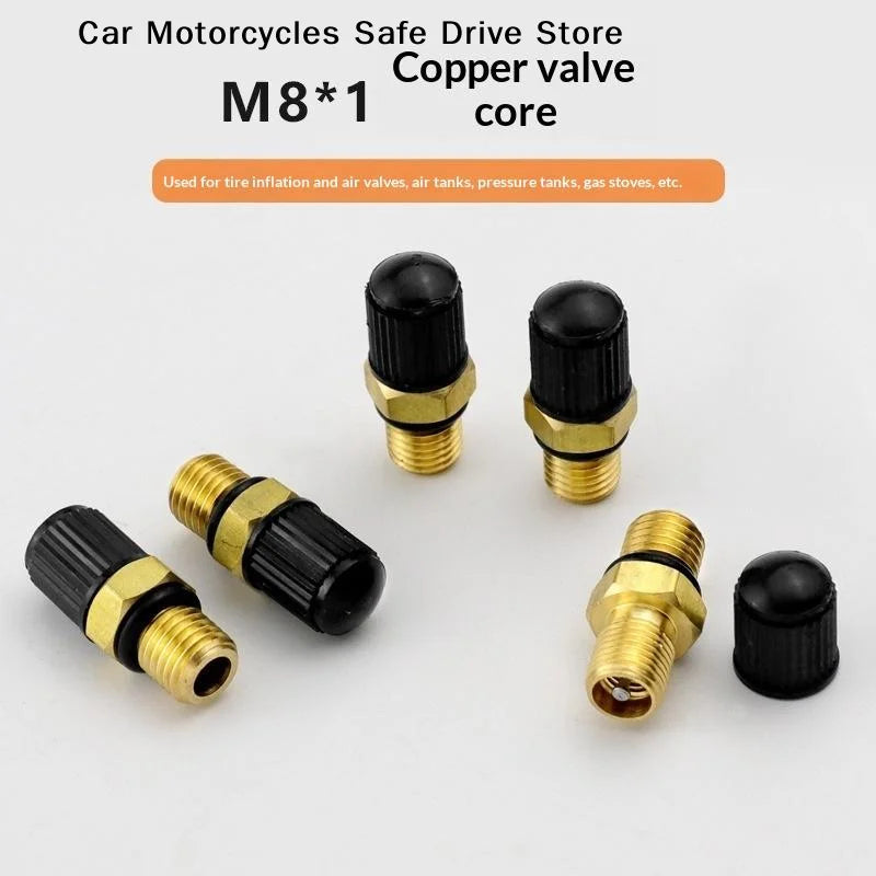 CM1Pcs M8x1 High-quality Air Valves Durable Brass Tire Valve Stems